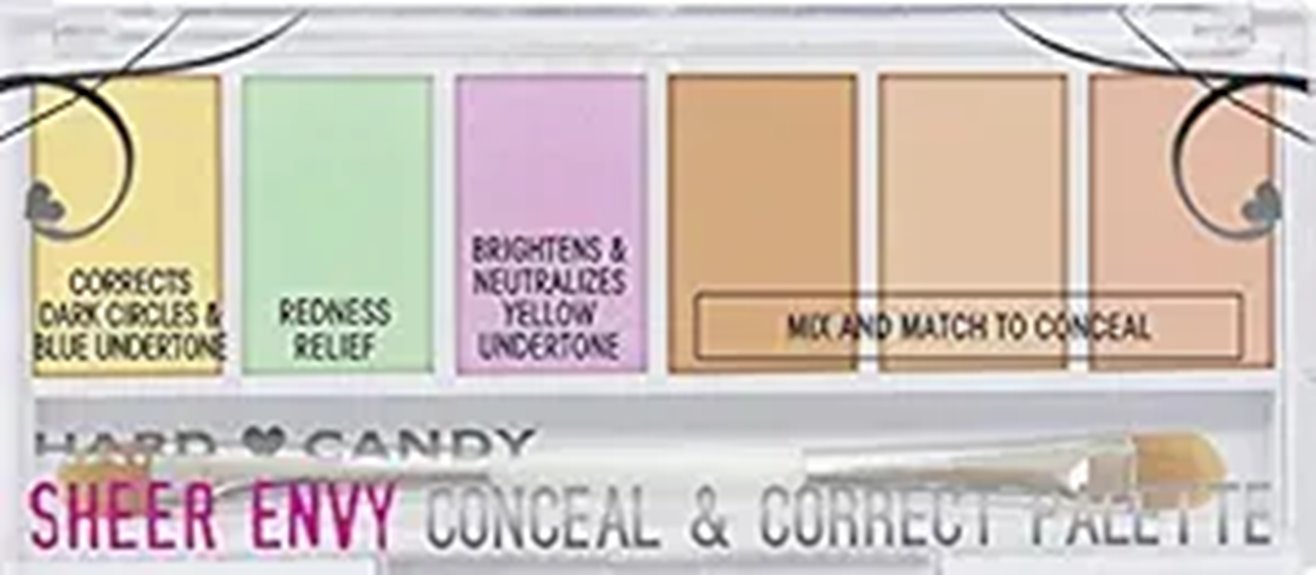 concealer palette in light medium