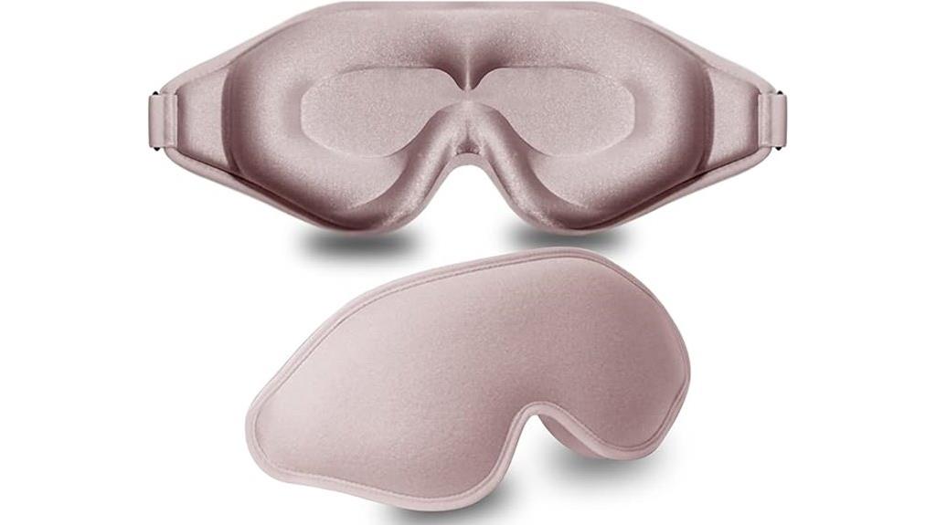 contoured sleep mask adjustable