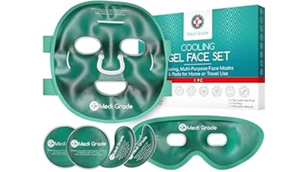 cooling eye and face mask