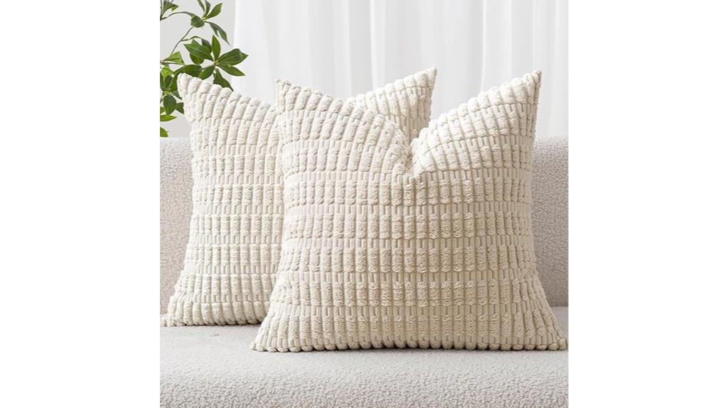 corduroy pillow covers set