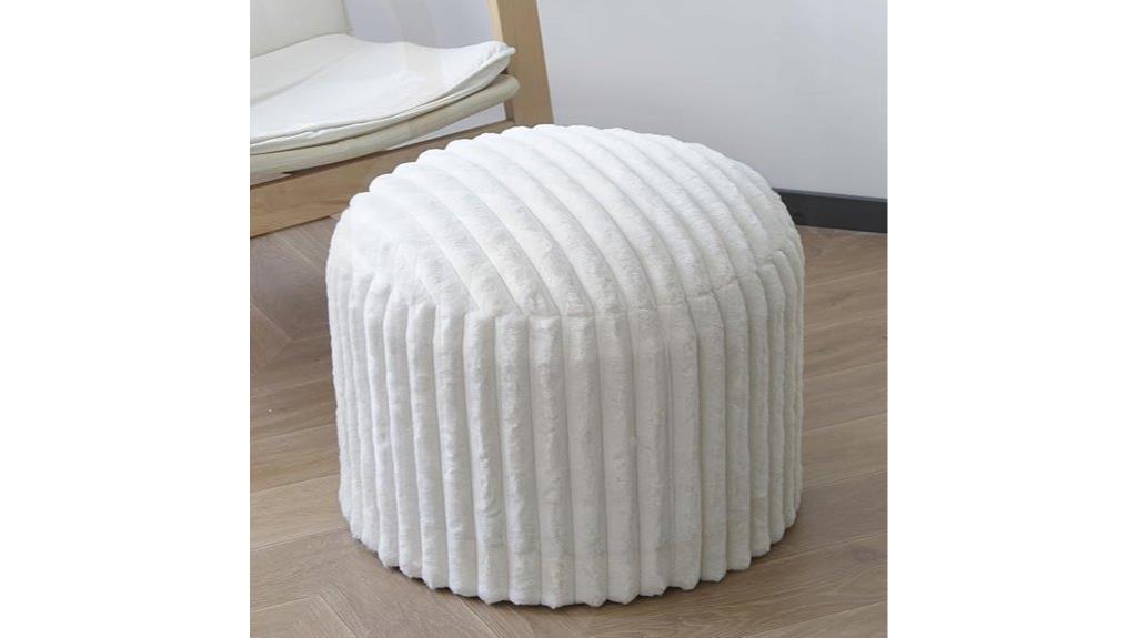 corduroy pouf footrest