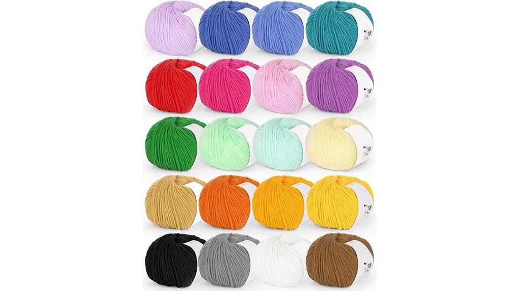 cotton acrylic crochet yarn