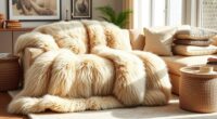cozy faux fur throws