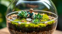 create miniature plant ecosystem