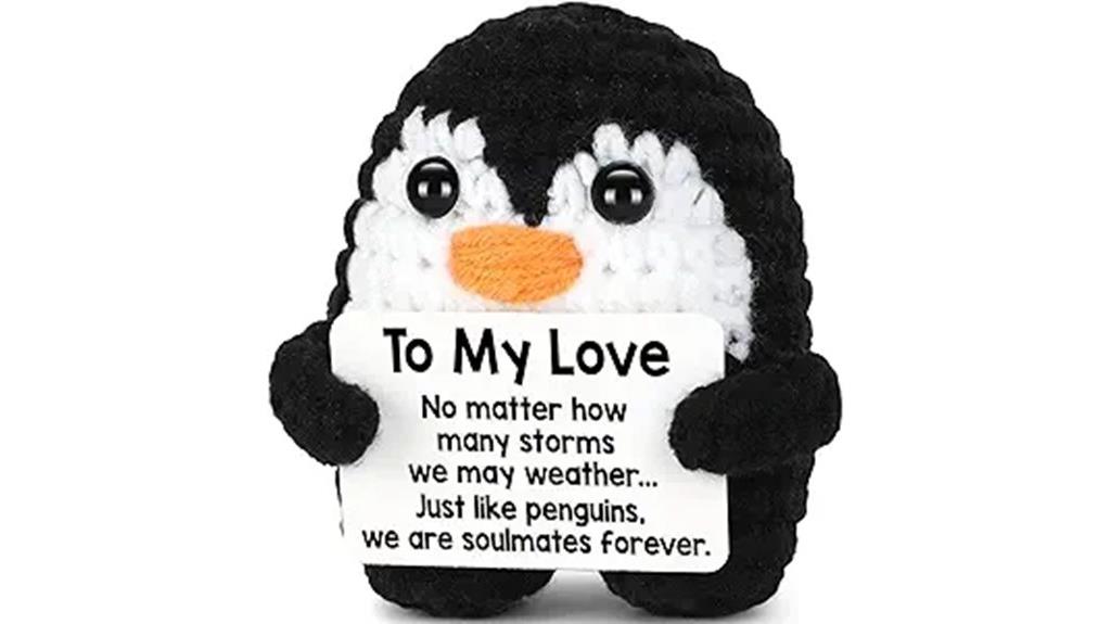 crochet penguin gift set