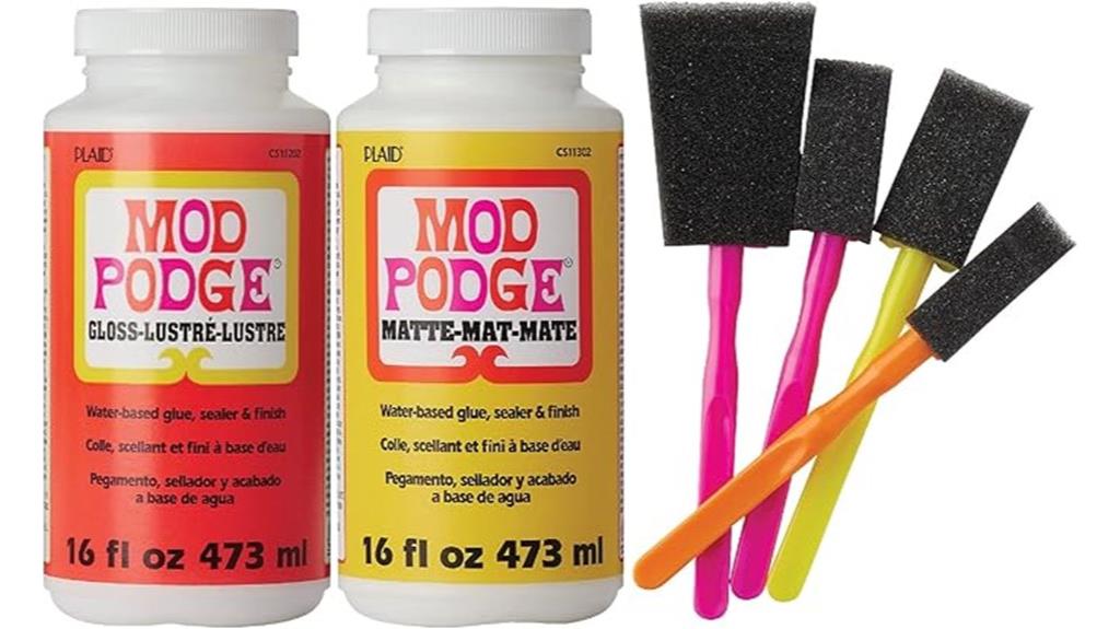 decoupage kit with brushes