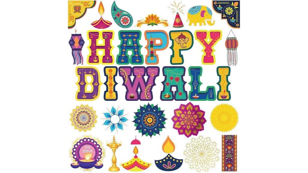 diwali decorations happy cutouts