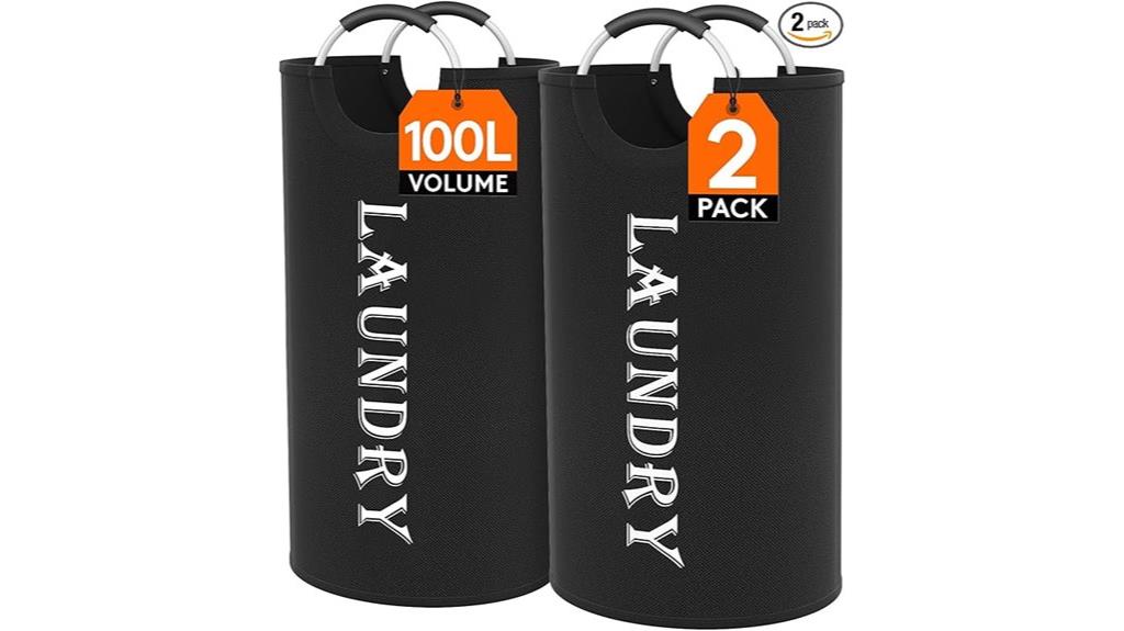 dual 100l collapsible baskets