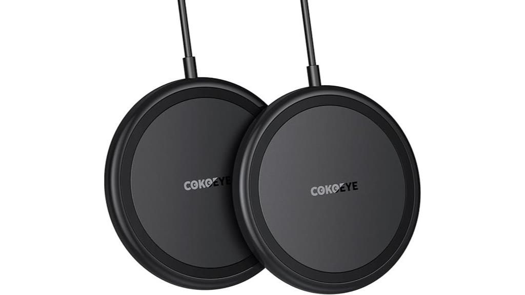 dual 15w wireless charging pads