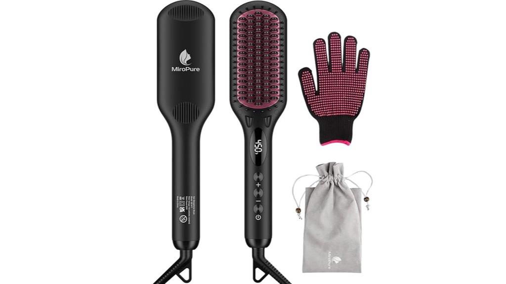 dual ceramic hair straightener