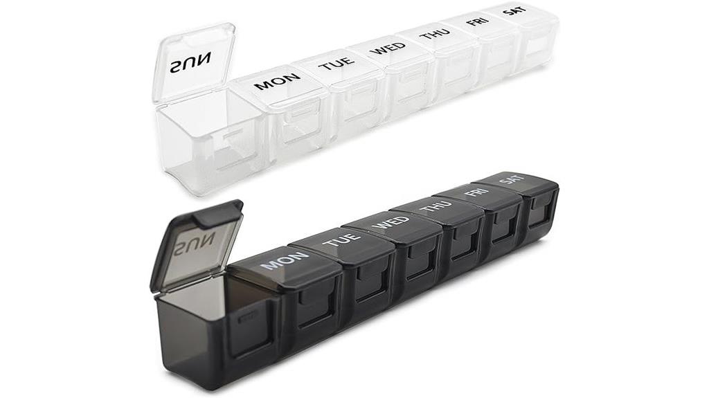dual large weekly pill organizer