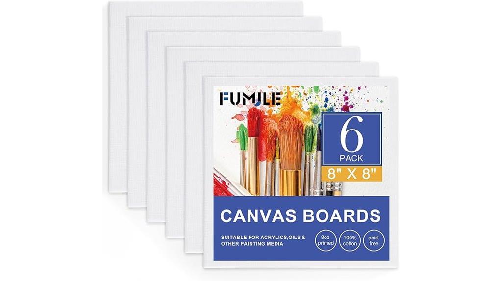 eight inch square canvas packs