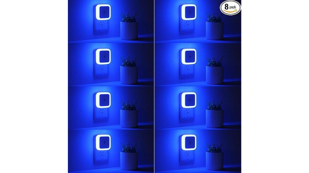 eight plug in night lights