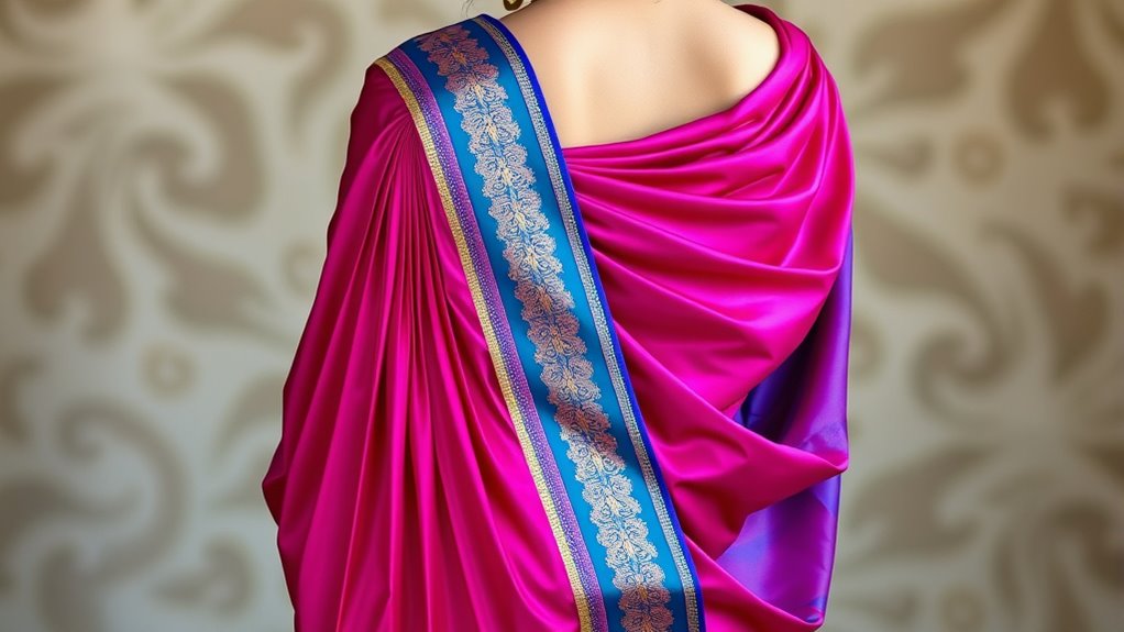 elegant festive winged drape