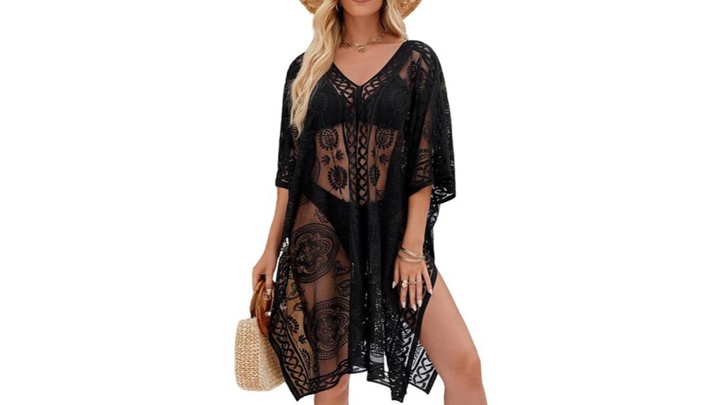 elegant lace beach cover up