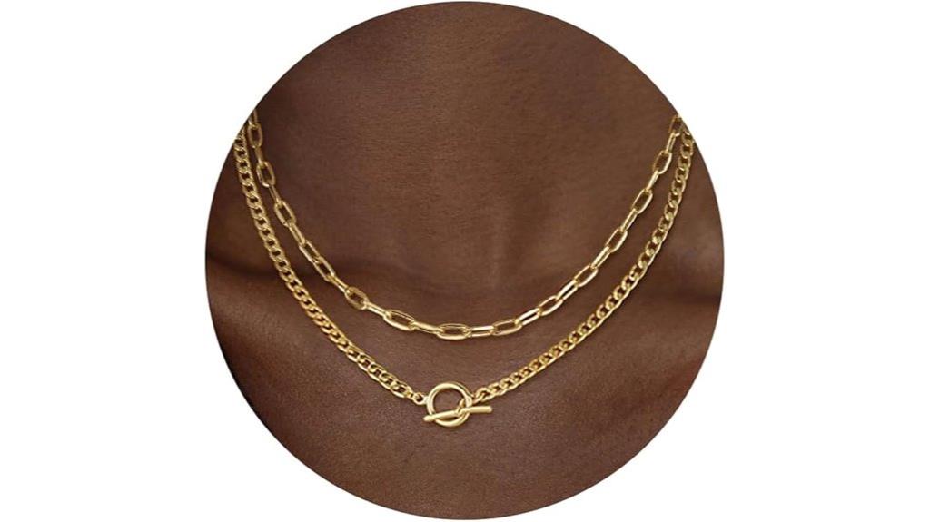 elegant layered gold necklaces