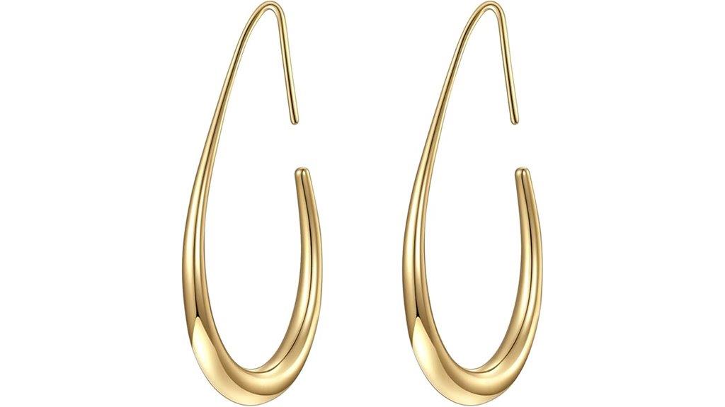 elegant lightweight teardrop earrings