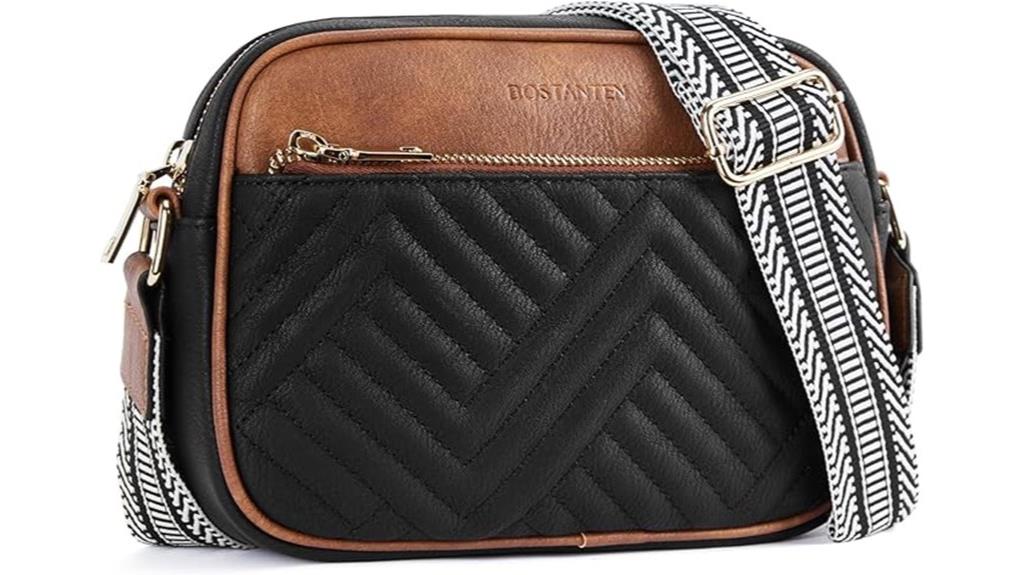 elegant quilted crossbody bag