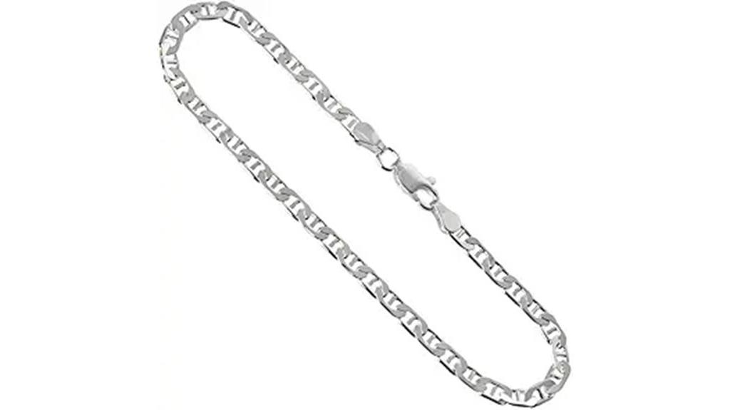 elegant silver anklet jewelry