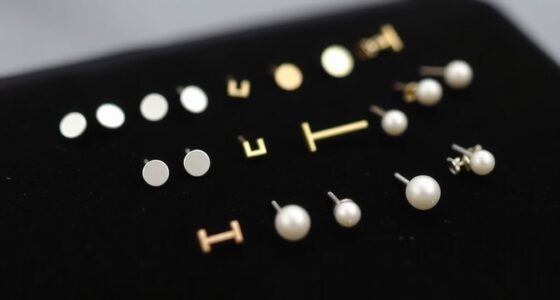 elegant simple stud earrings