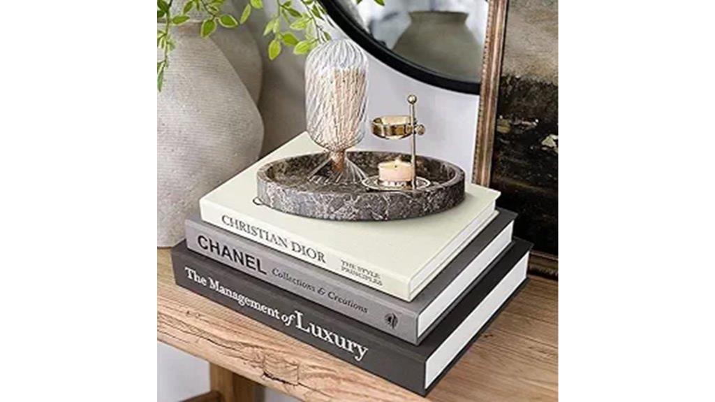 elegant vintage book collection