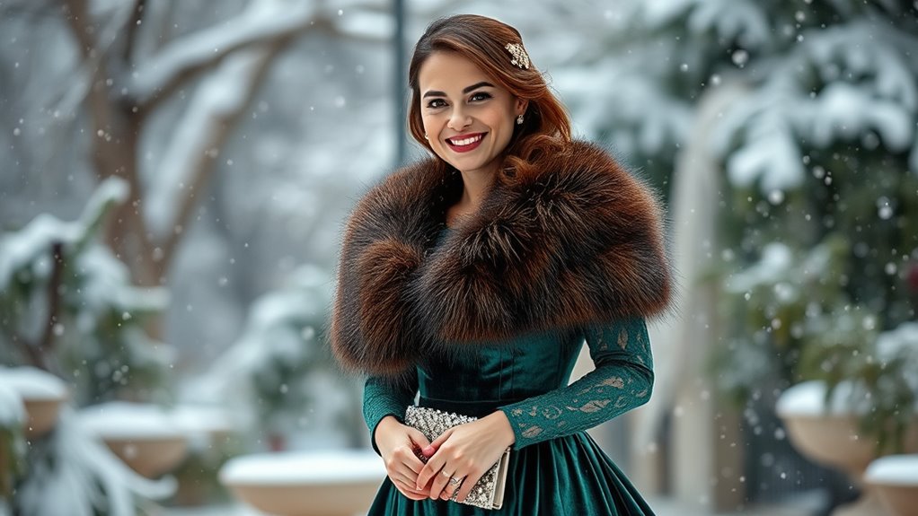 elegant warm winter attire