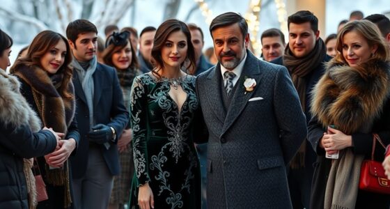 elegant winter wedding attire