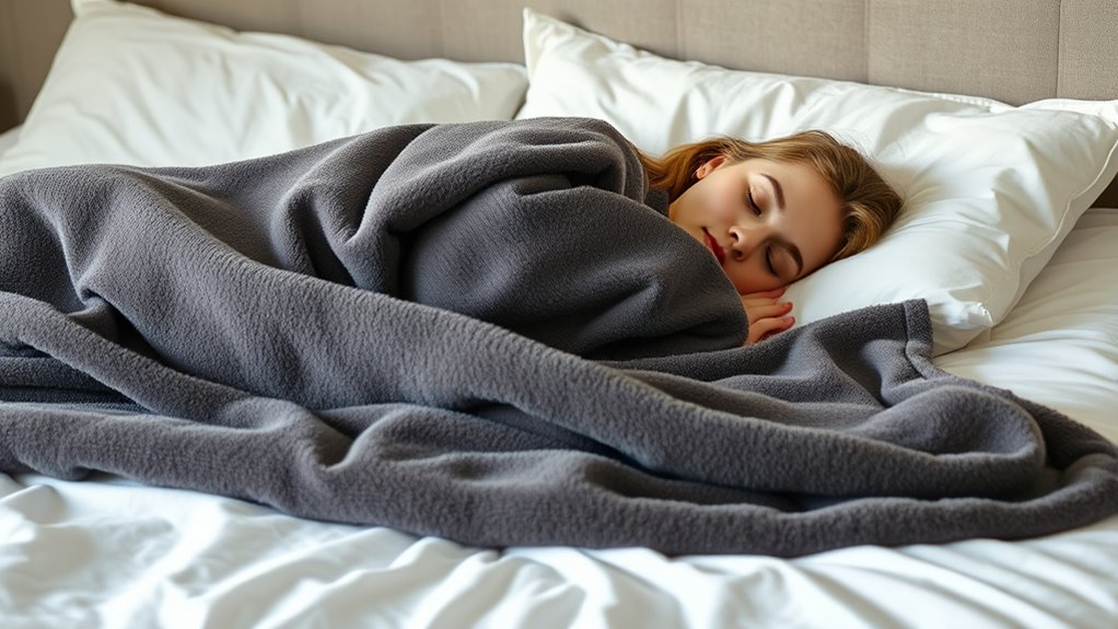 enhanced sleep with weighted blankets