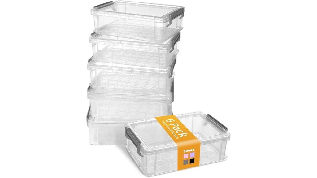 extra large six piece pencil box
