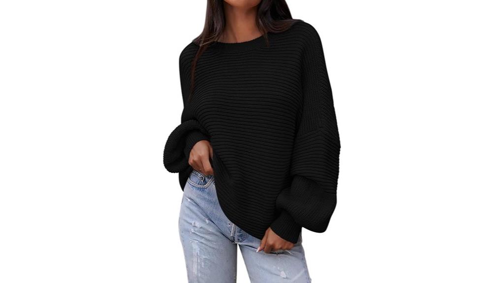 fall oversized lantern sweater