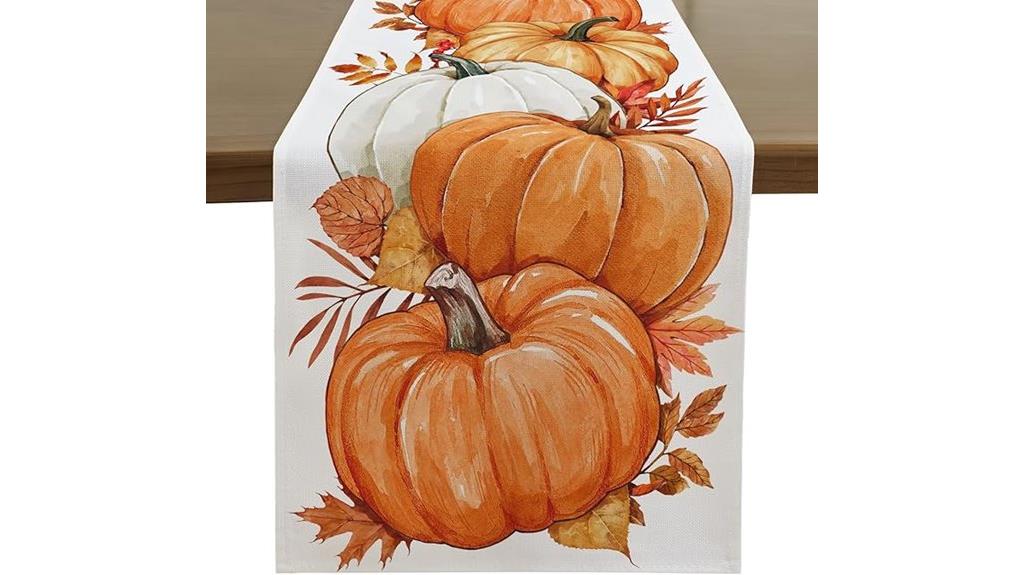 fall themed table runner