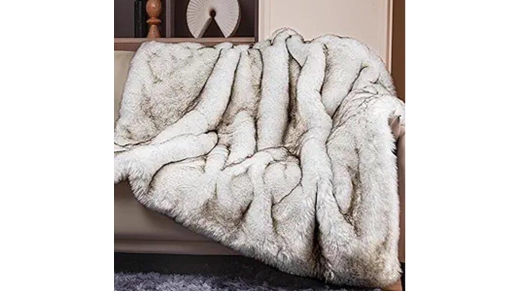 faux fur blanket 50x60