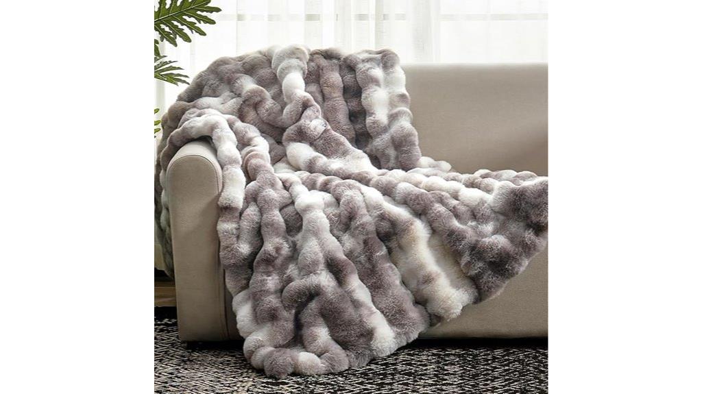 faux fur couch blanket