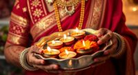 festive traditional bridal attire