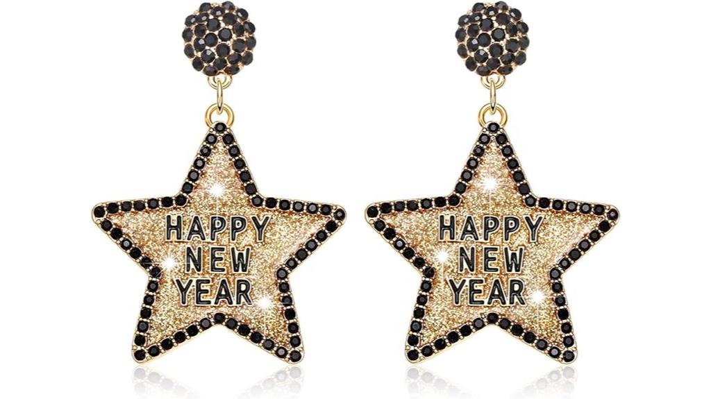 festive women s star earrings