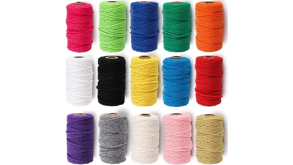 fifteen rolls cotton rope