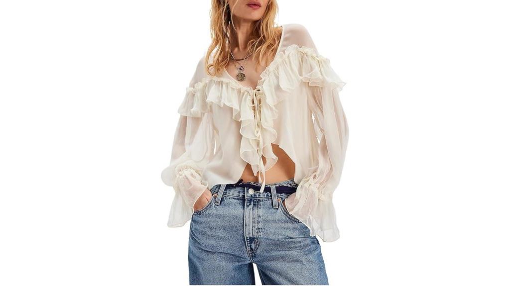 flowy bow tie peplum