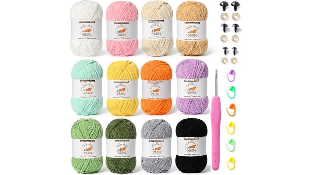 fluffy chenille yarn pack