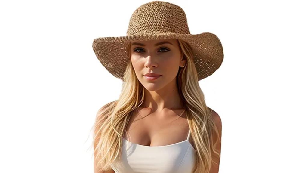 foldable wide brim sun hat