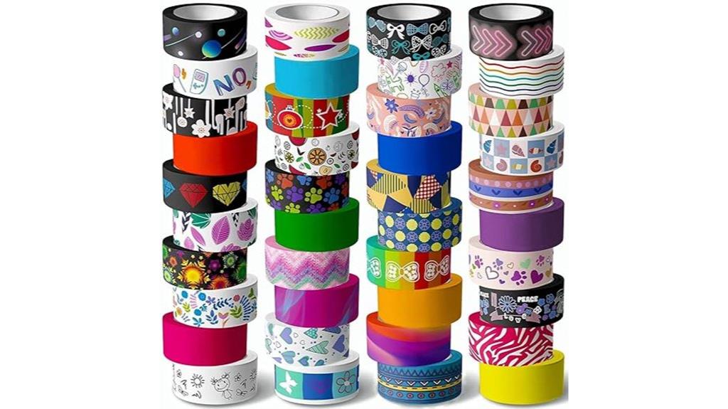 forty washi tape rolls