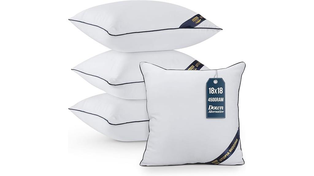 four pack 18x18 pillows