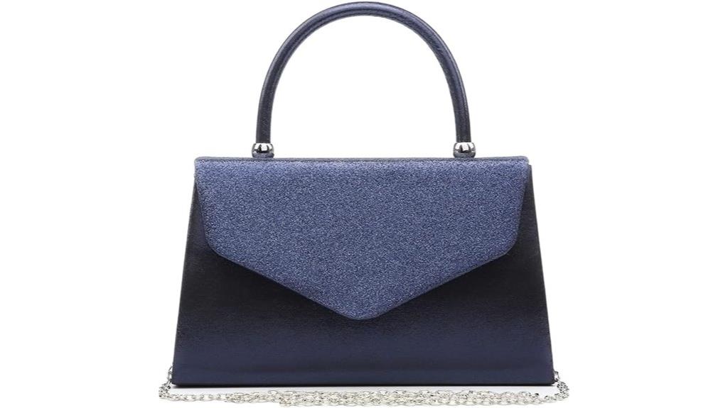 frosted glitter evening bag