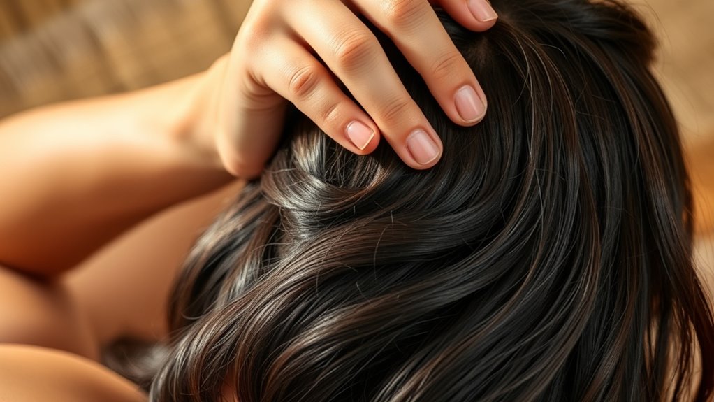 gentle circular scalp massage
