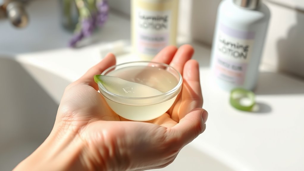 gentle skincare and relaxation