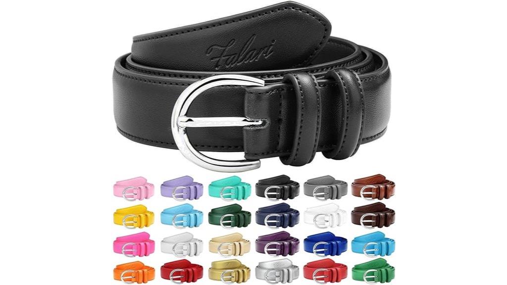 genuine leather dress belt