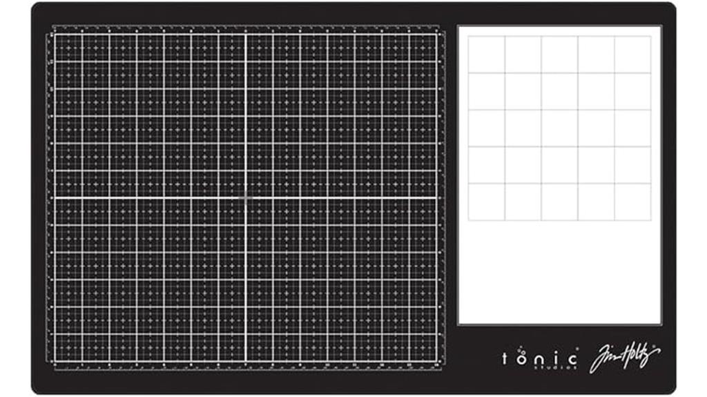 glass cutting mat with grid