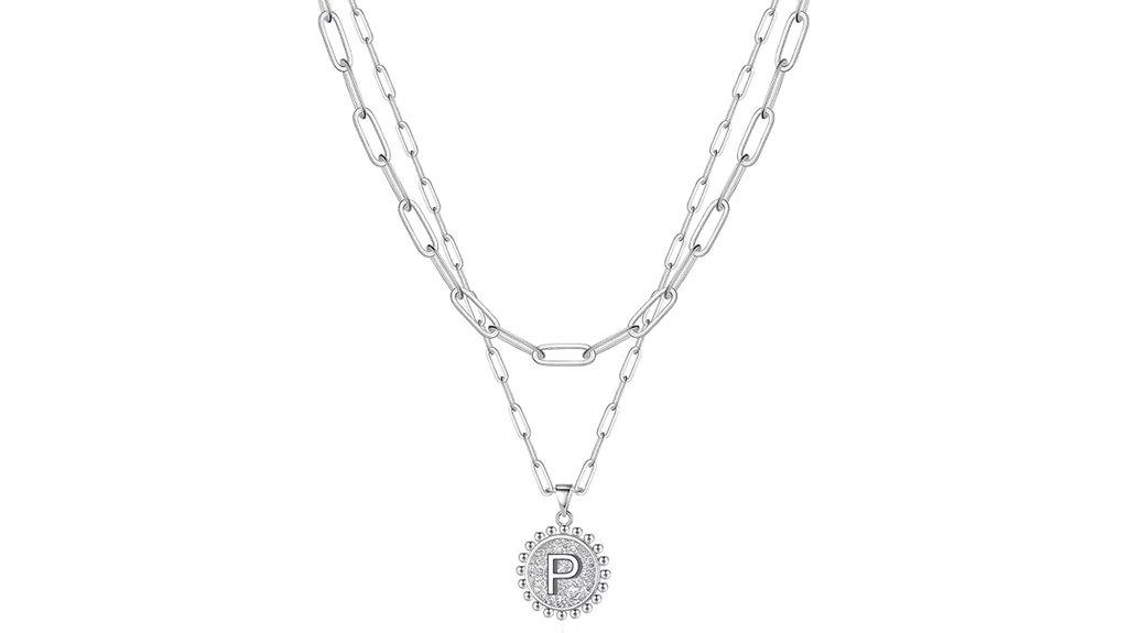 gold initial necklaces