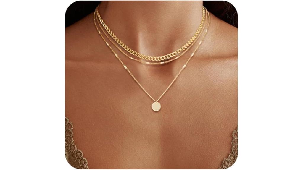 gold plated necklaces