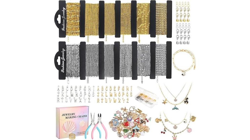 gold silver necklace set