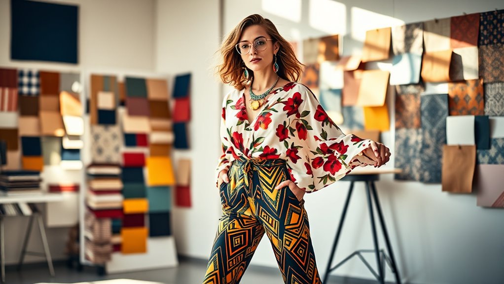 harmonious color pattern integration